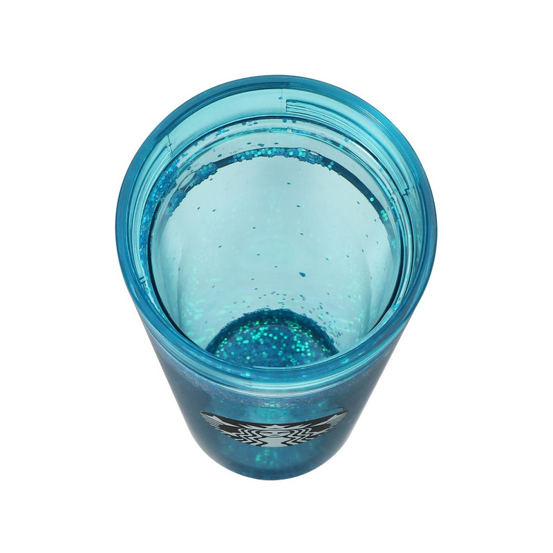 Starbucks Blue Glitter Water Tumbler - upper photo