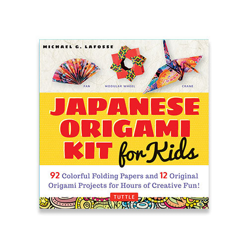 Japanese Origami Kit for Kids: 92 Colorful Folding Papers and 12 Original Origami Projects for Hours of Creative Fun! [Origami Book with 12 Projects]