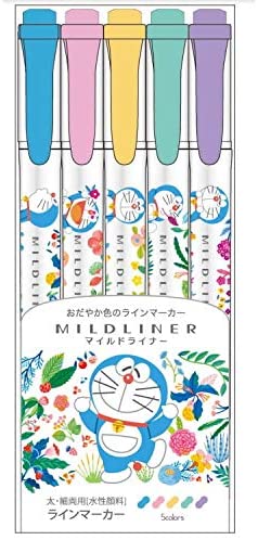 Doraemon Mildliner Highlighter Set