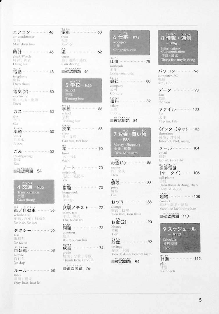 Bump Up Your Basics! Japanese Collocations Page 5