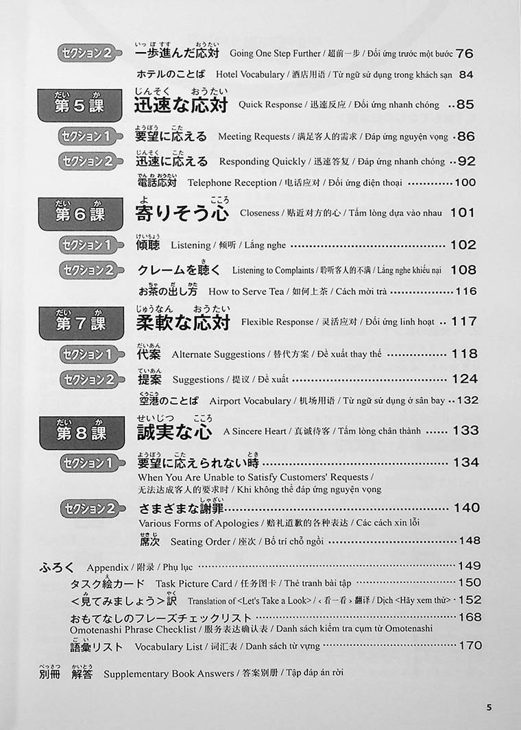 Customer Service in Japanese Page 5