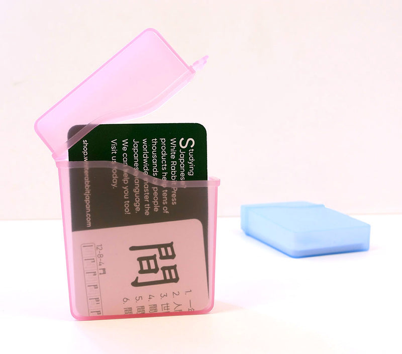 Flashcard Case - Translucent Plastic, Holds 40 Cards