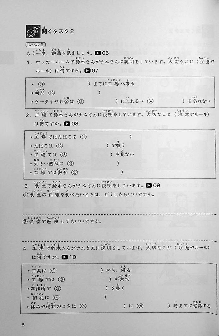 Genba No Nihongo: Worksite Japanese Page 8