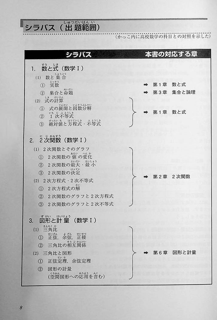 High Level EJU Preparation Textbook - Mathematics 1st Course