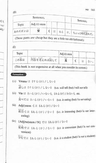 A Dictionary of Intermediate Japanese Grammar Cover Page 565