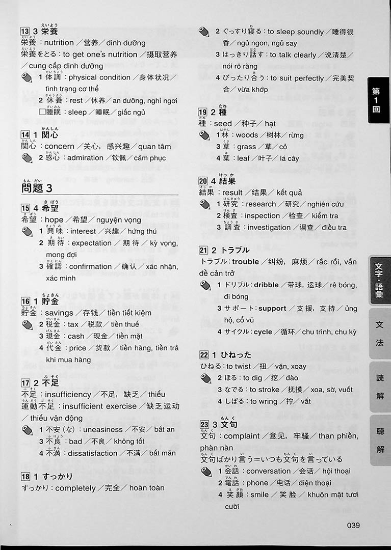 Intro to JLPT N3 Practice Tests Page 39