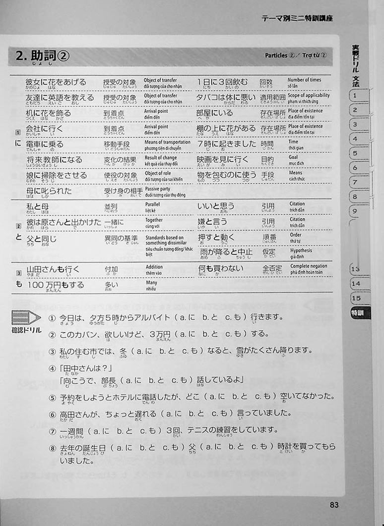 15-day Intensive JLPT N3 Workbook (Kanji, Vocabulary, and Grammar)
