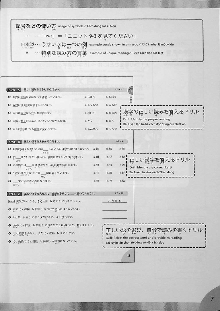 Quick Mastery of N1 Kanji Page 7