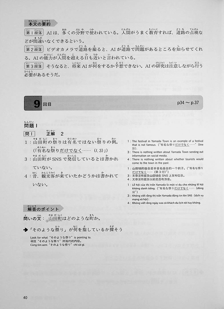 JLPT N3 Reading – Points & Practice
