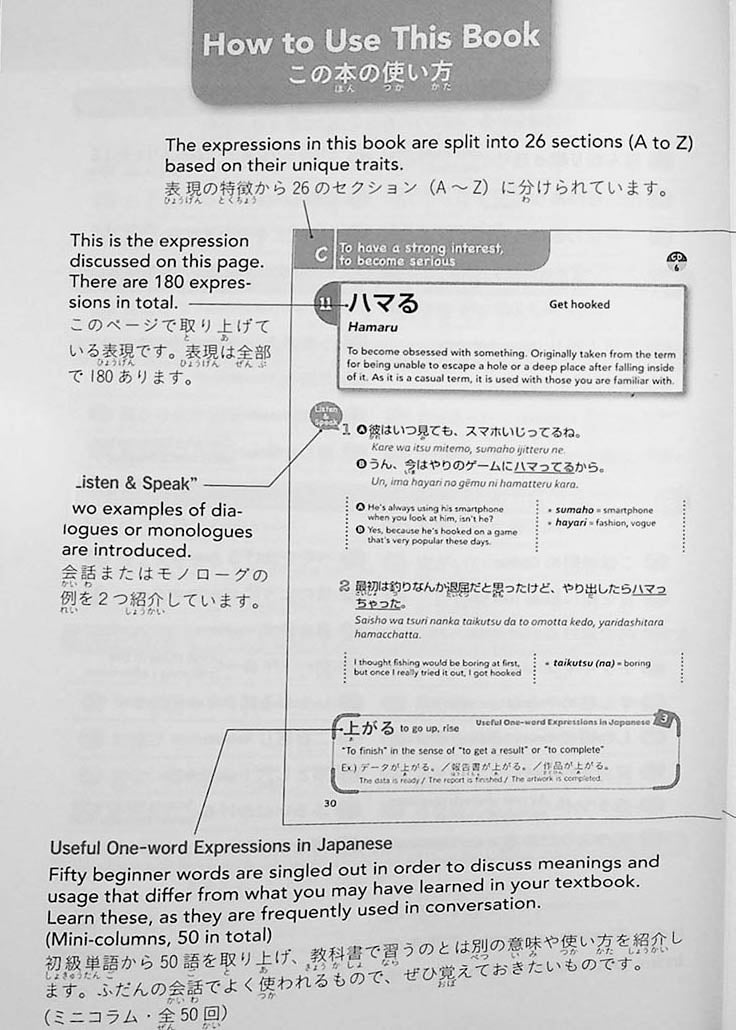 180 Common Native Japanese Figures of Speech in Regular Conversation