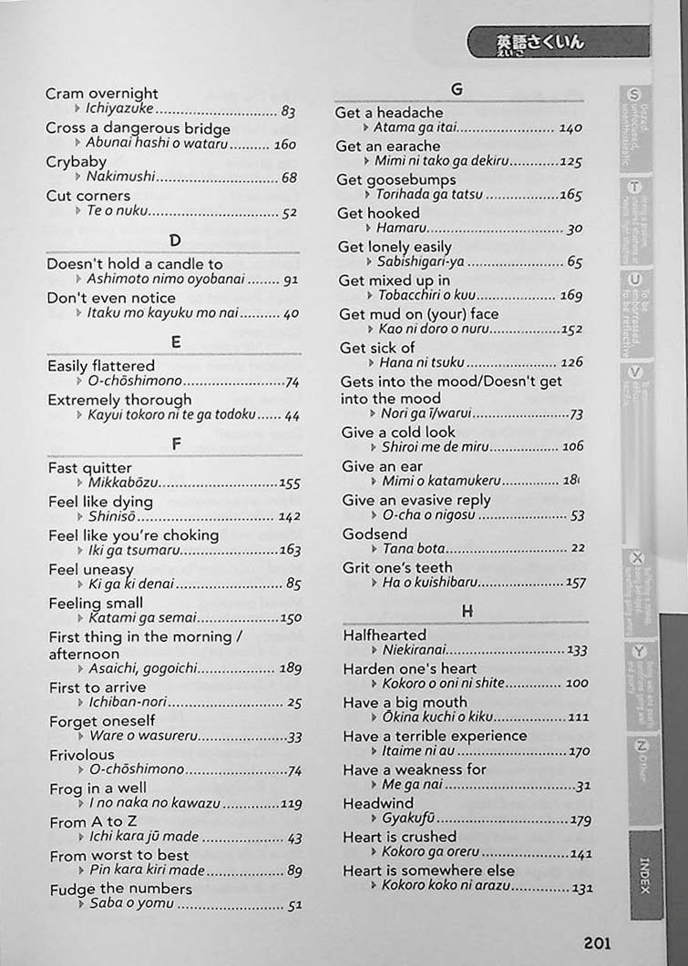 180 Common Native Japanese Figures of Speech in Regular Conversation