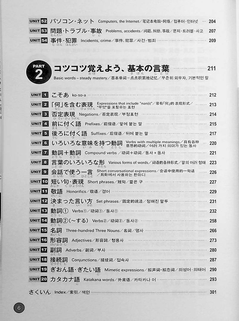 JLPT Preparation Book Speed Master - Quick Mastery of N3 Vocabulary (Standard 2400) Page 6