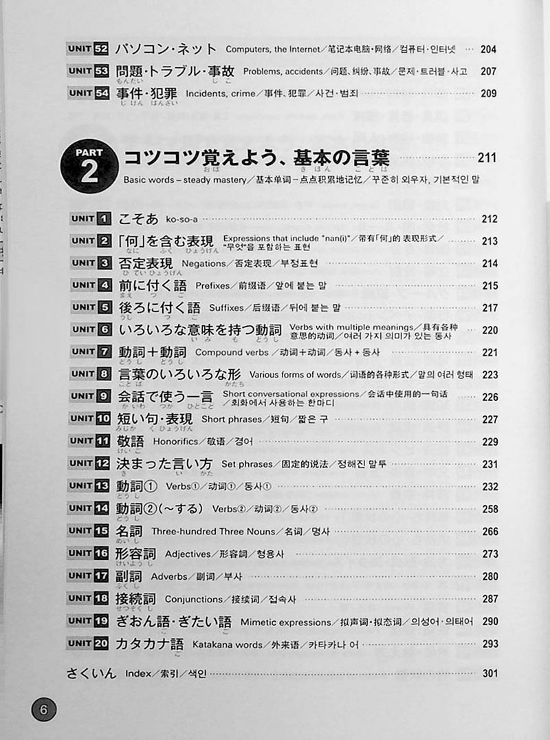 JLPT Preparation Book Speed Master - Quick Mastery of N3 Vocabulary (Standard 2400) Page 6
