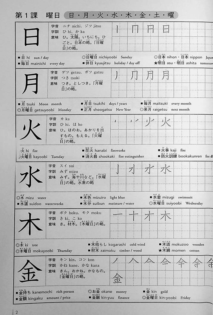Kanji Exercise Book 500