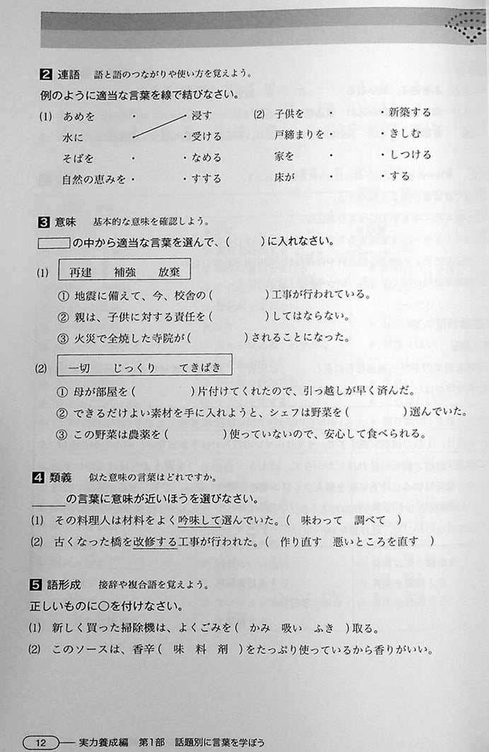 New Kanzen Master JLPT N1 Vocabulary Page 12