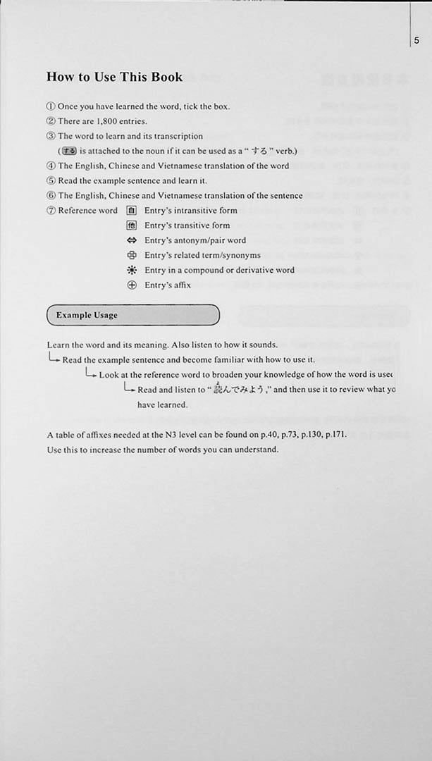 New Kanzen Master - JLPT N3 Word Book - Revised Edition