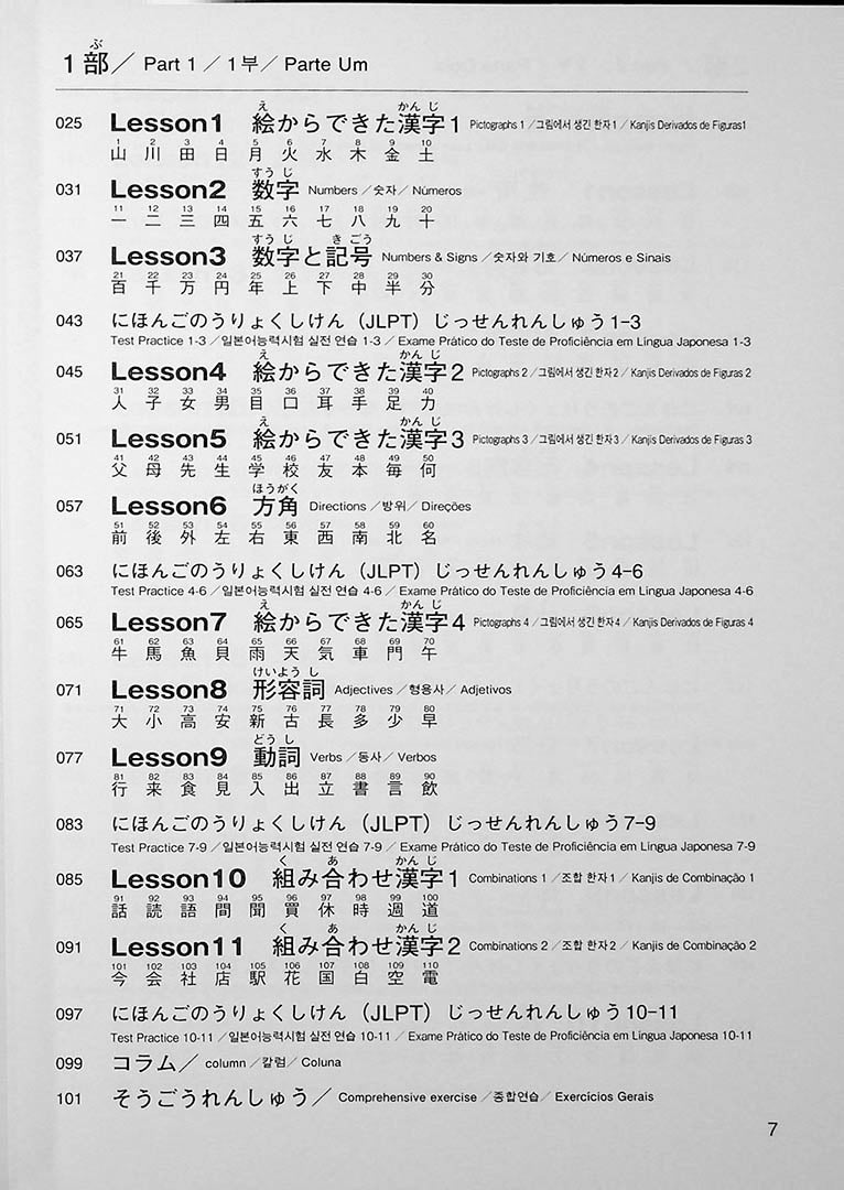 Nihongo Challenge Kanji N4 N5 Page 7