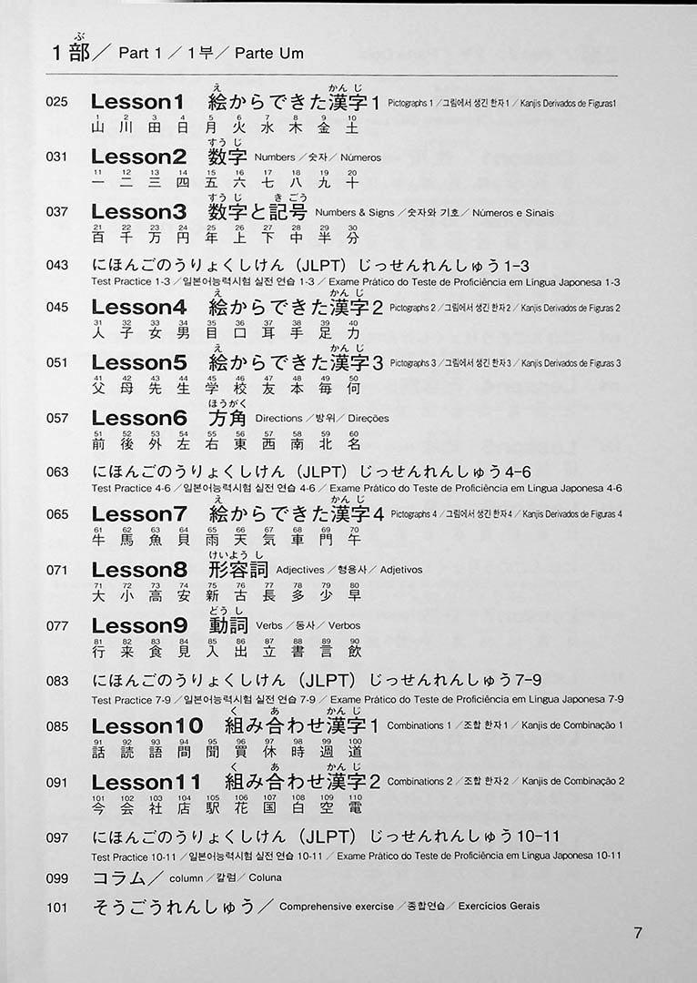 Nihongo Challenge Kanji N4 N5 Page 7