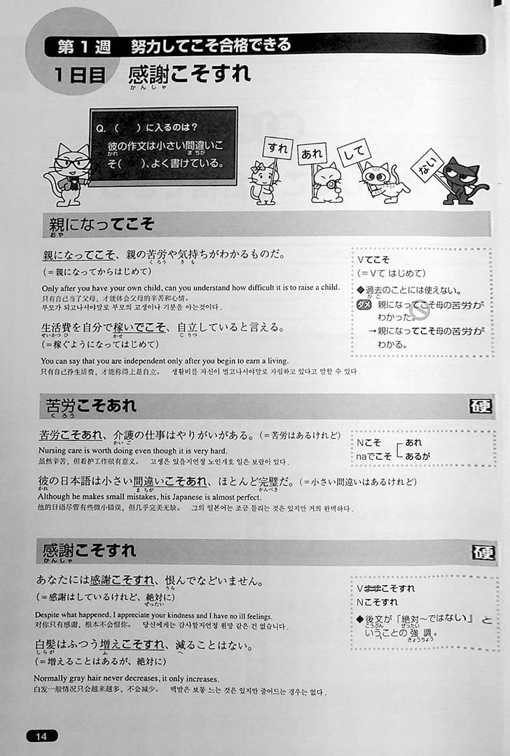 Nihongo So Matome JLPT N1 Vocabulary Page 14