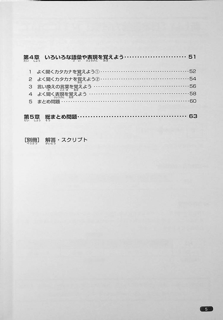 Nihongo So-Matome JLPT N1 Listening Page  5