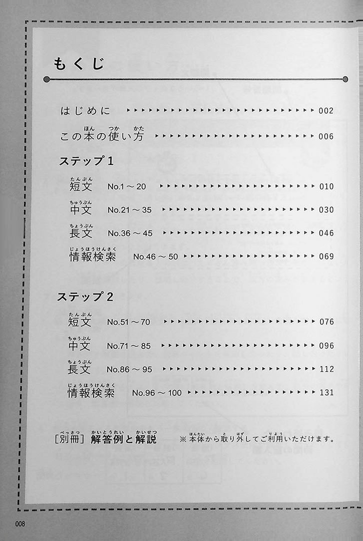 Nihongo Speed Reading Challenge 100 Page 8