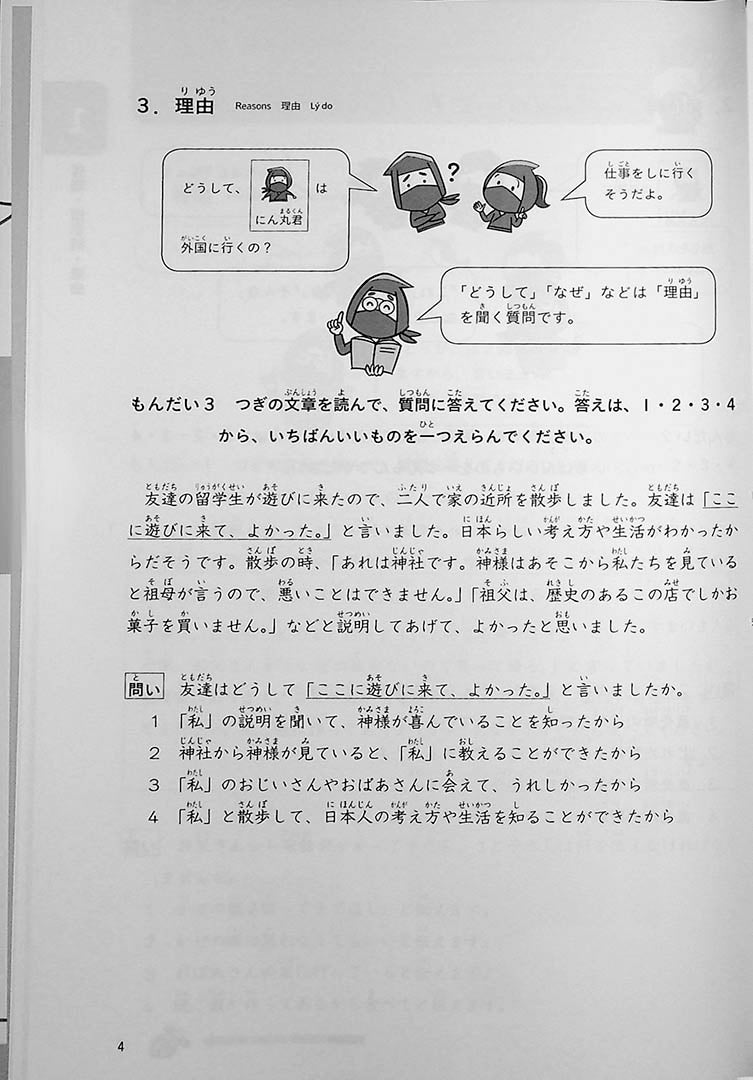 JLPT N4 Reading Comprehension Points & Practice