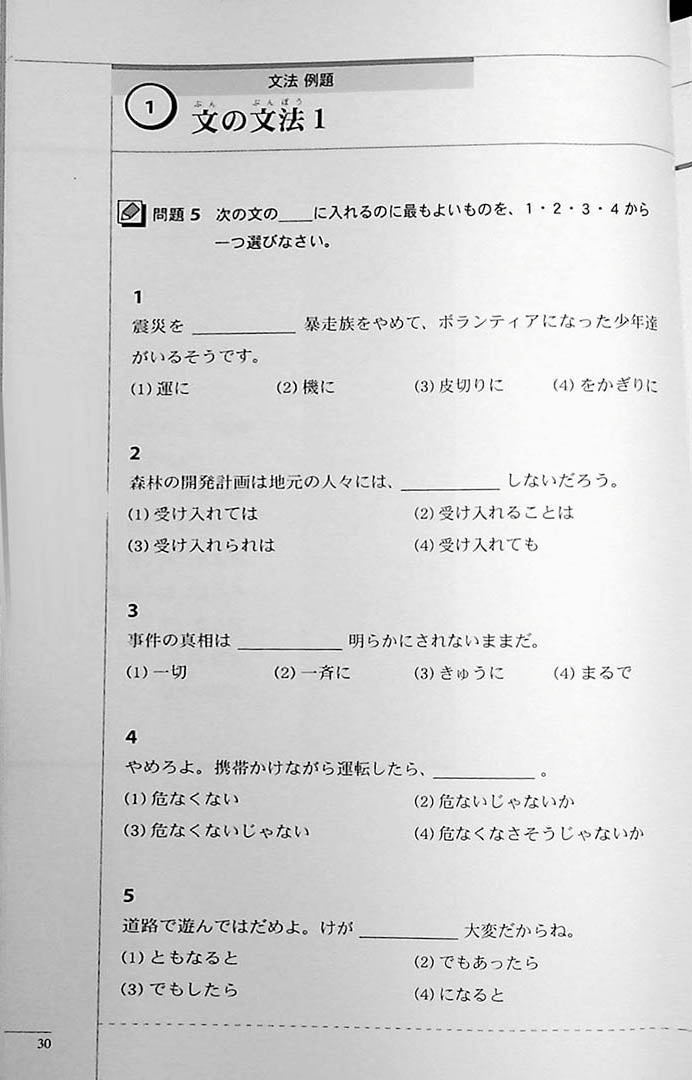 The Preparatory Course for the JLPT N1 Grammar Page 30