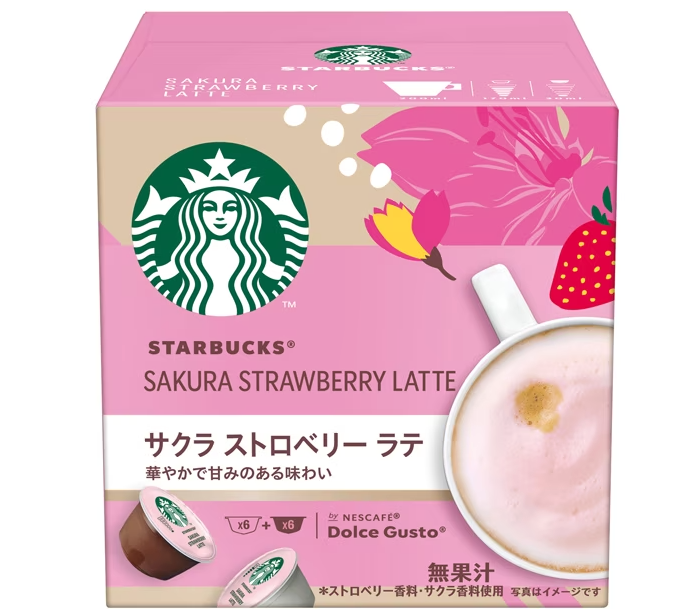 Starbucks Sakura Strawberry Latte Capsules for Nescafe Dolce Gusto – OMG  Japan