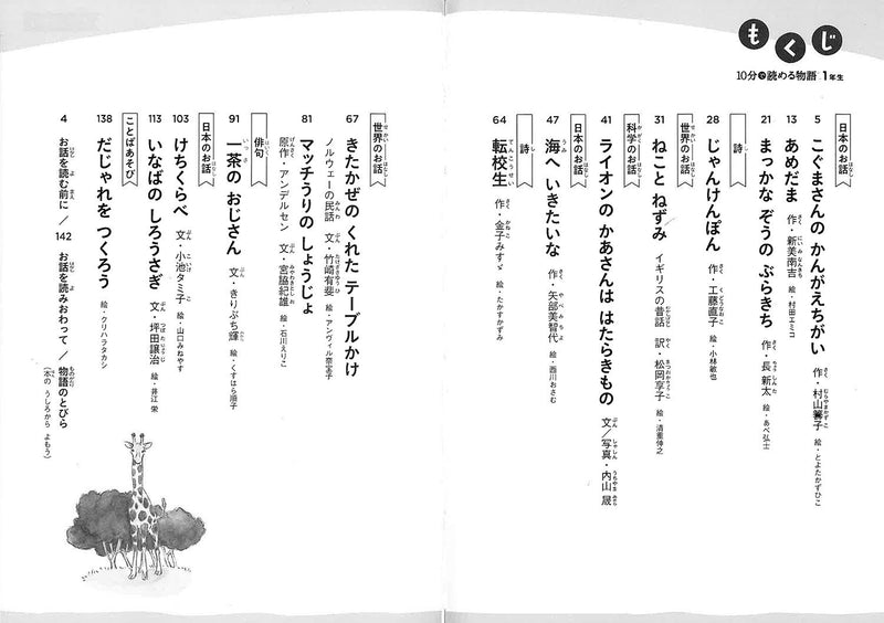 Tales You Can Read in 10 Minutes Table of Contents