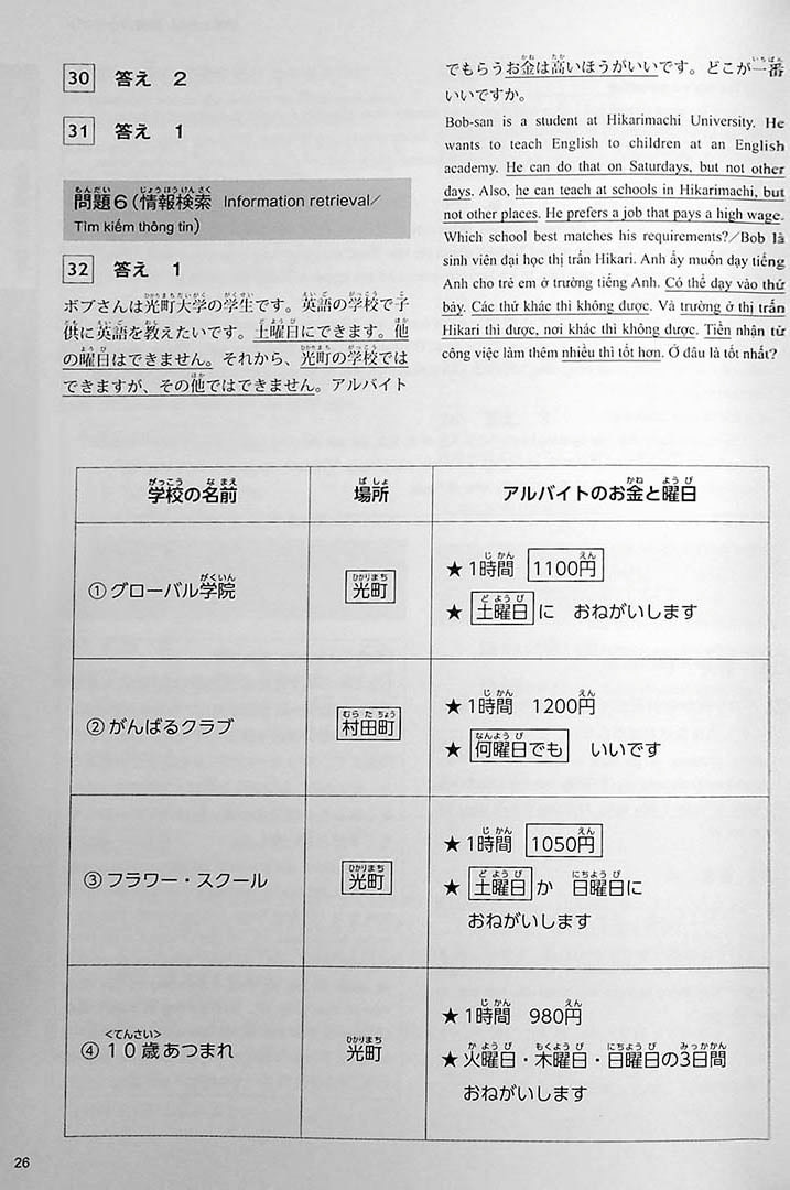 The Best Practice Tests for the Japanese Language Proficiency Test N5 Page 26