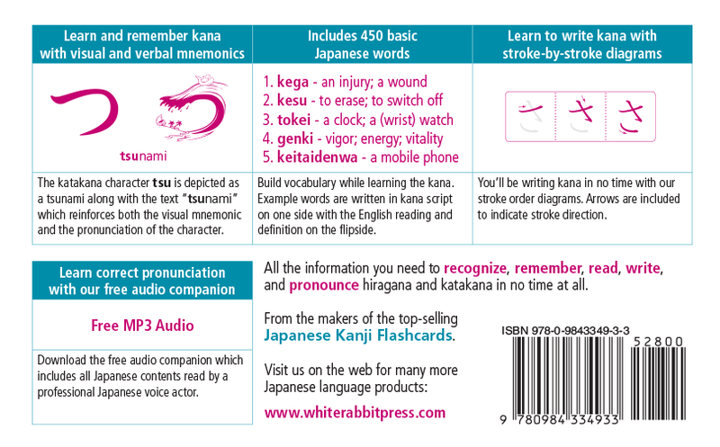 New Kana Flashcards by White Rabbit Press Revised Edition - White Rabbit Japan Shop - 4
