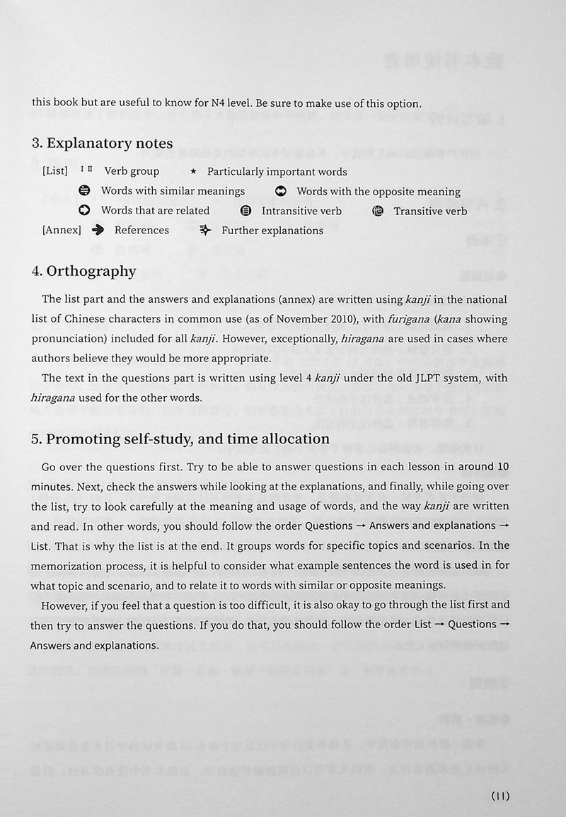 JLPT N4 Vocabulary Points & Practice