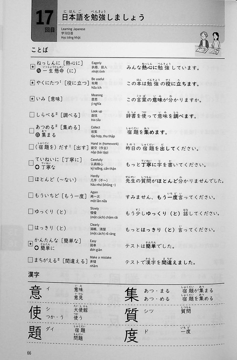 JLPT N4 Vocabulary Points & Practice