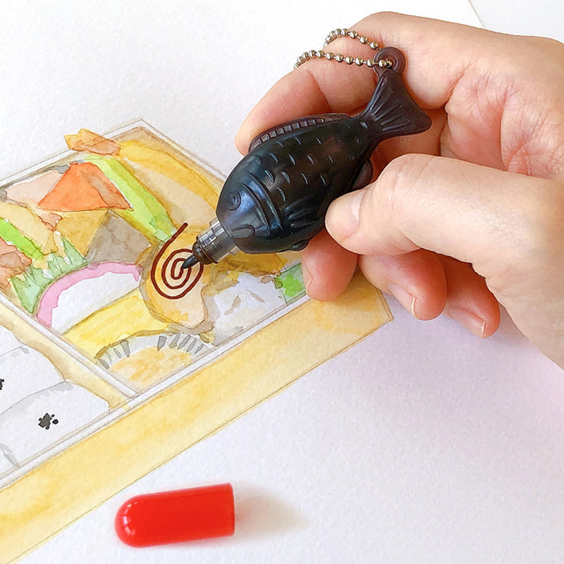 Scented Sea Bream Pen - Soy Sauce Color