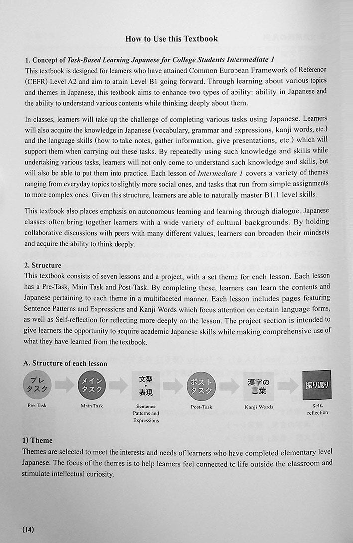 Task-Based Learning Japanese for College Students  - Intermediate