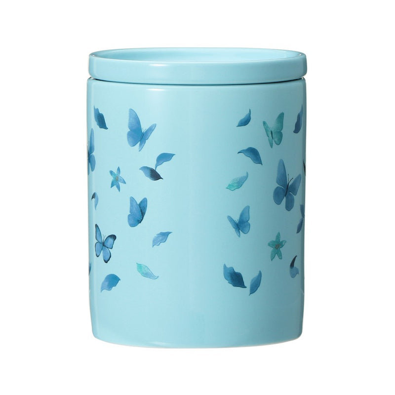 Starbucks Blue Butterfly Canister - back photo