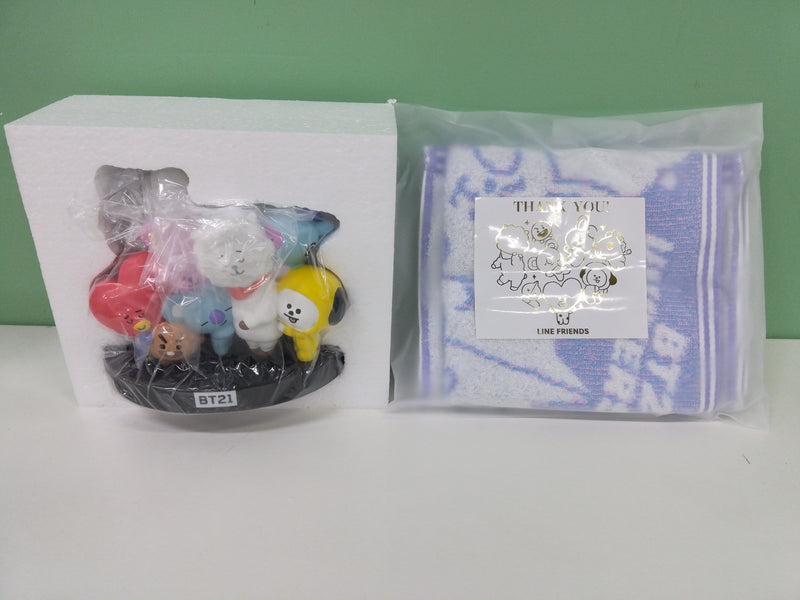 line friends - figure and towels 
