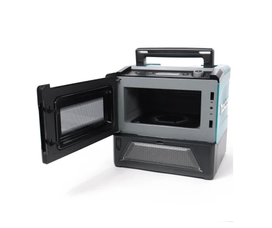 Makita Portable Cordless Microwave - opened