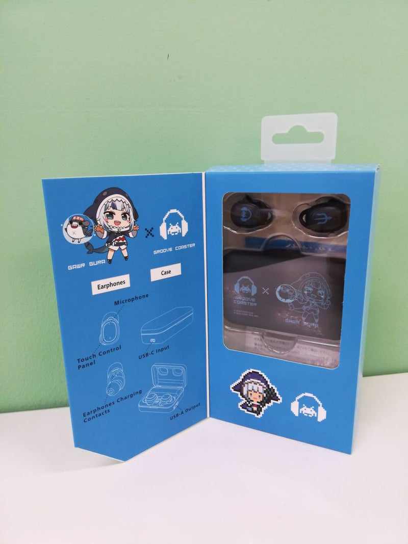 Cheero Wireless Earphones Groove Coaster x Gawr Gura Hololive English VTuber