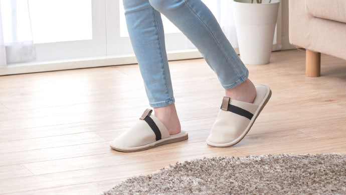 Disaster Prevention Slippers - beige
