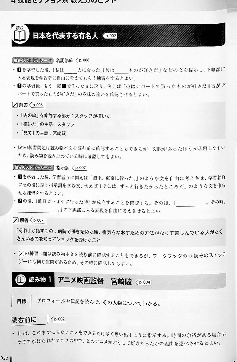 Quartet: Intermediate Japanese Across the Four Language Skills - Teacher's Guide - page 32