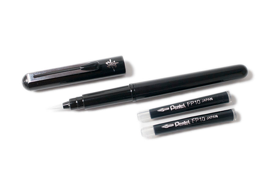 Japanese Brush Pen Sealable and Refillable 15x5mm, with Synthetic