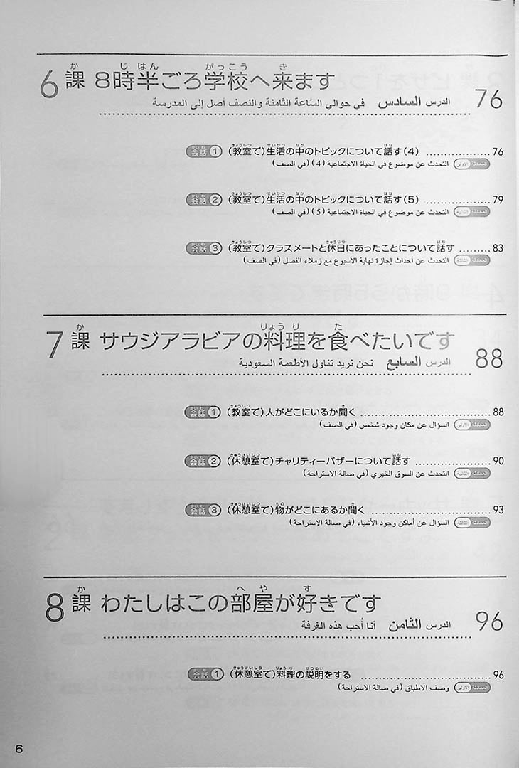 A Beginners Guide to Japanese for Arabic Speakers Back Cover Page 6