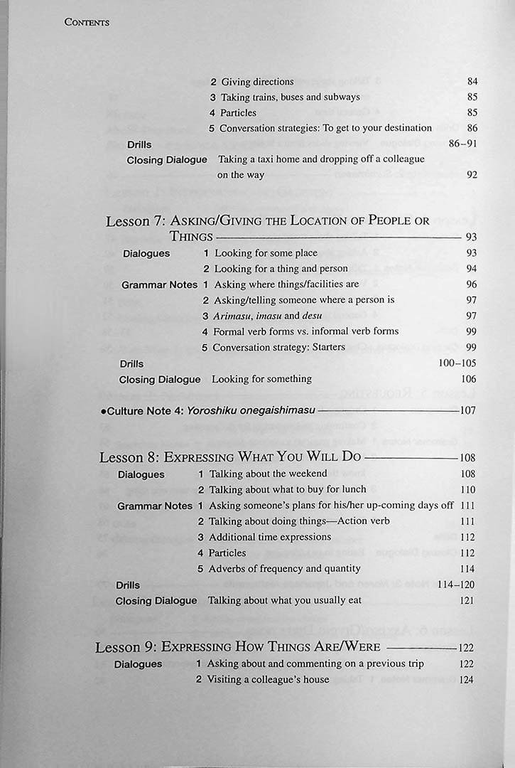Basic Japanese for Expats Book 1 Page 4