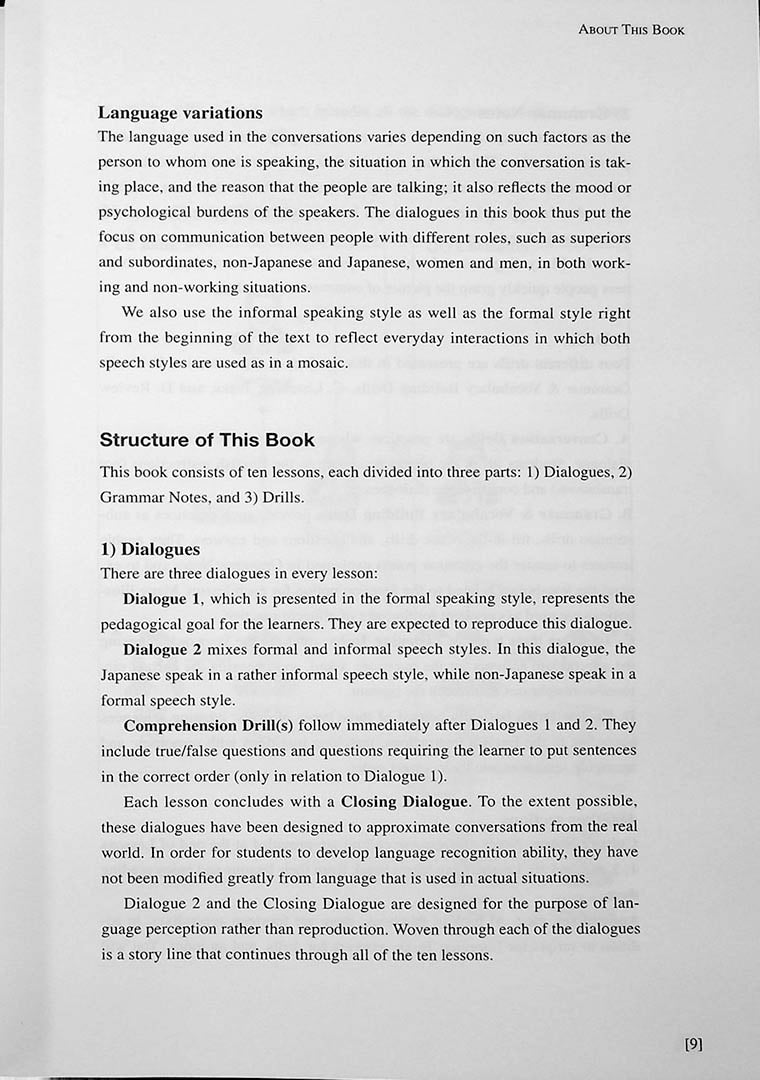 Basic Japanese for Expats Book 1 Page 9