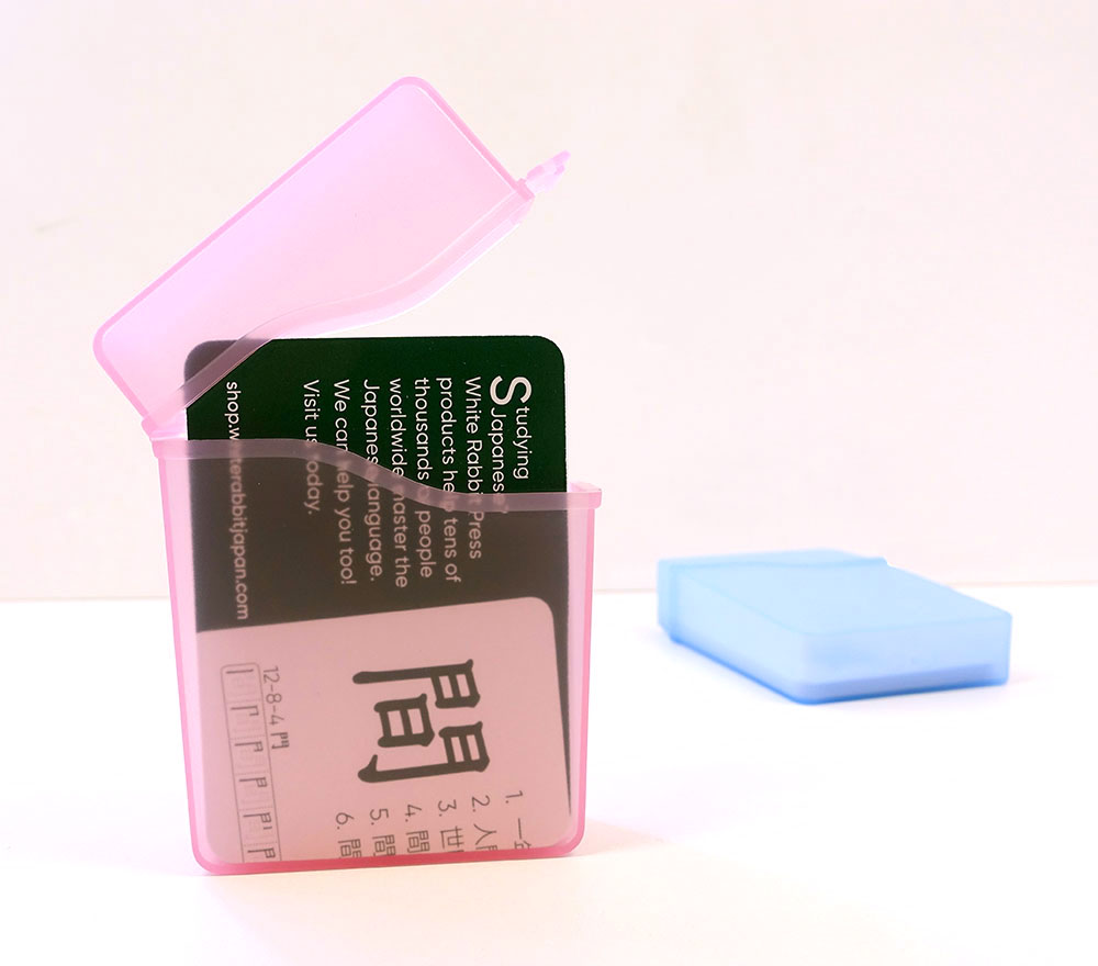 Flashcard Case - Translucent Plastic, Holds 40 Cards – OMG Japan