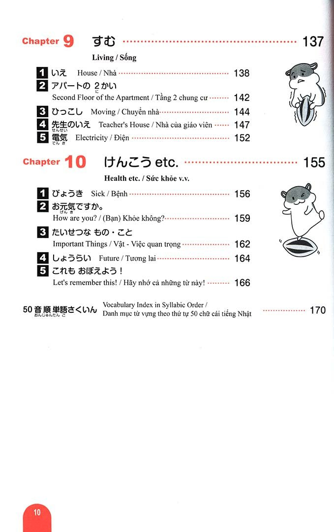 Essential Vocabulary 1000 Nihongo So Matome N5 Page 10