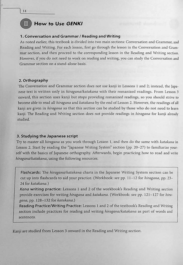 Genki 1: An Integrated Course in Elementary Japanese Third Edition Page 14