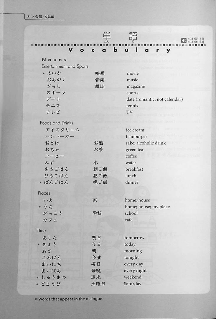 Genki 1: An Integrated Course in Elementary Japanese Third Edition Page 84