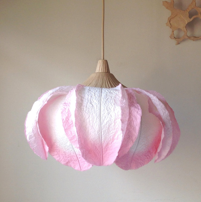 Hanging Peony Flower Lanterns by Sachie Muramatsu (White, Pink)